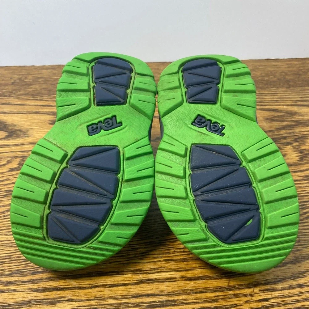 Teva Toddler Psyclone 4 Navy Green Sport Sandals 1019538T Size 4C